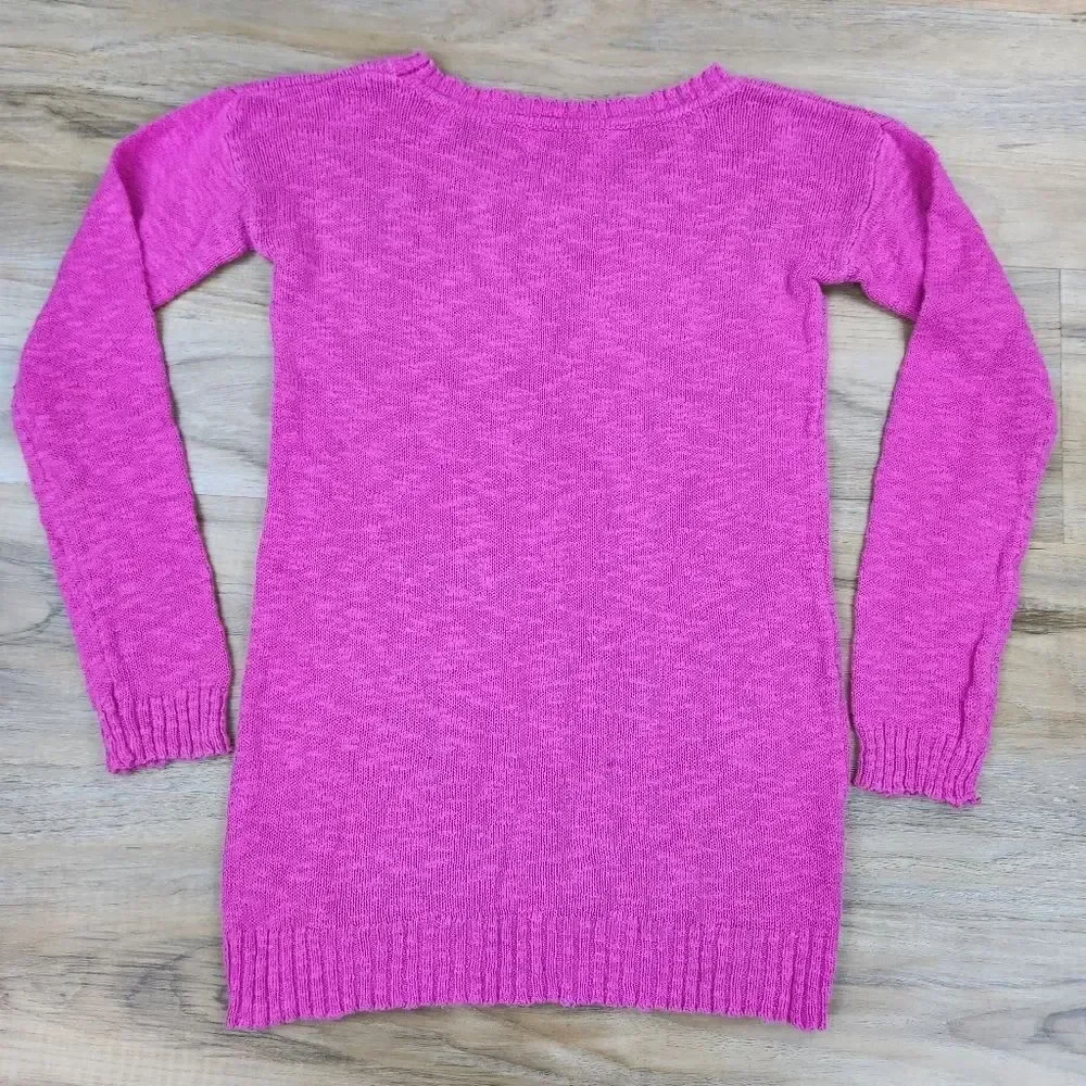🔺️Pink Rhinestone Bunny Long Sleeve Sweater Youth Small